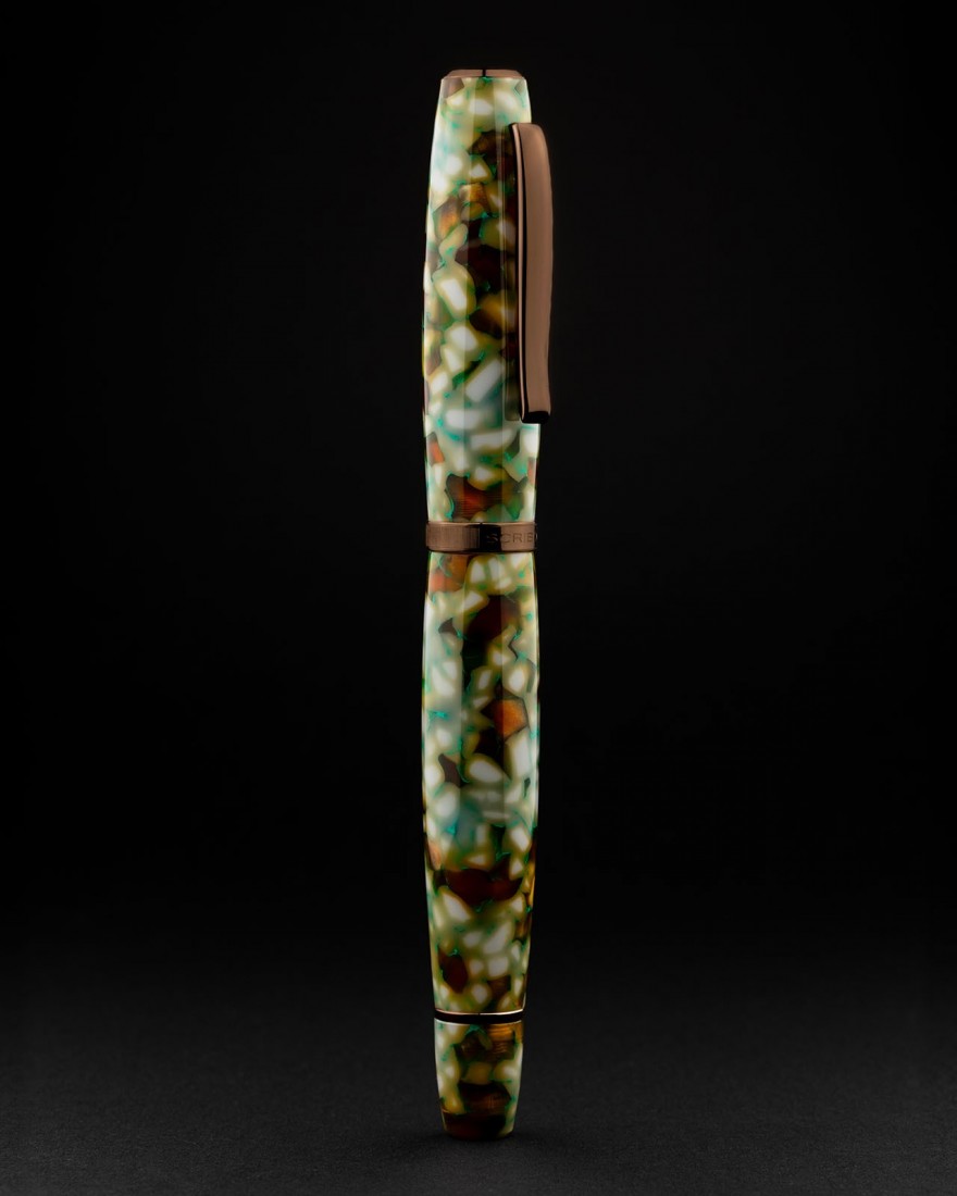 Scribo La Dotta Travertino, Limited production of 119 pieces per colour, Fountain pen