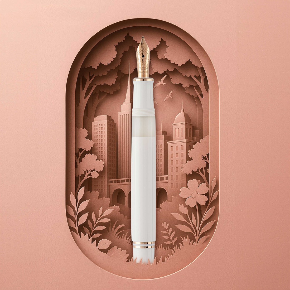 Pelikan Souveran M600 White Rose Gold Special Edition Fountain Pen