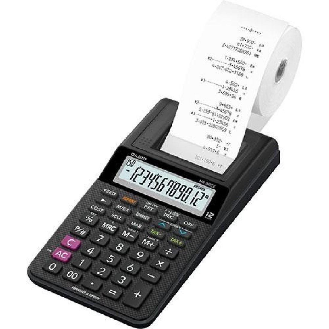 Αριθμομηχανή Επιτραπέζια Reprint & Check Black HR-8RCE Casio