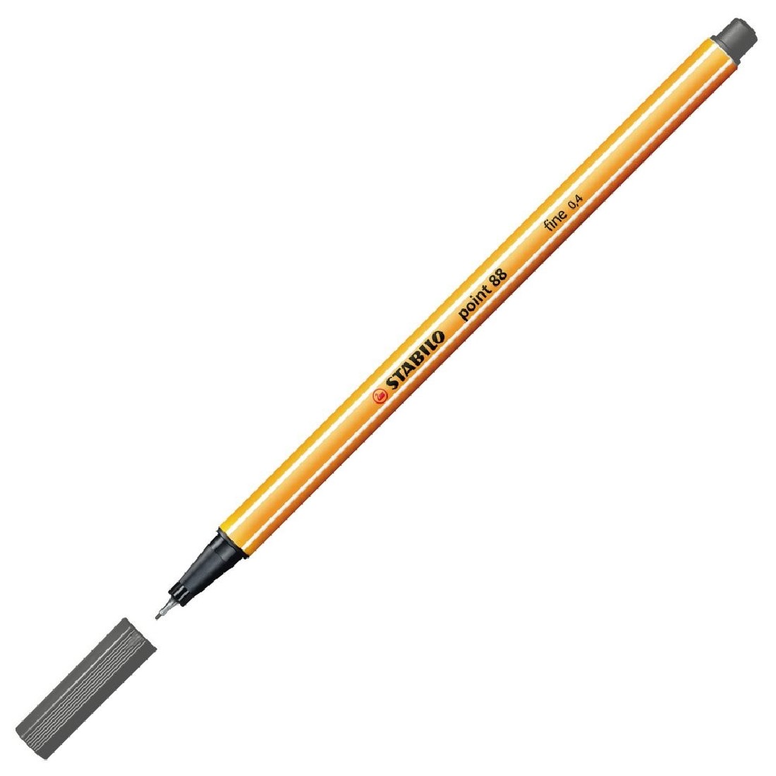 Μαρκαδόρος Point 88/96 Dark Grey Stabilo