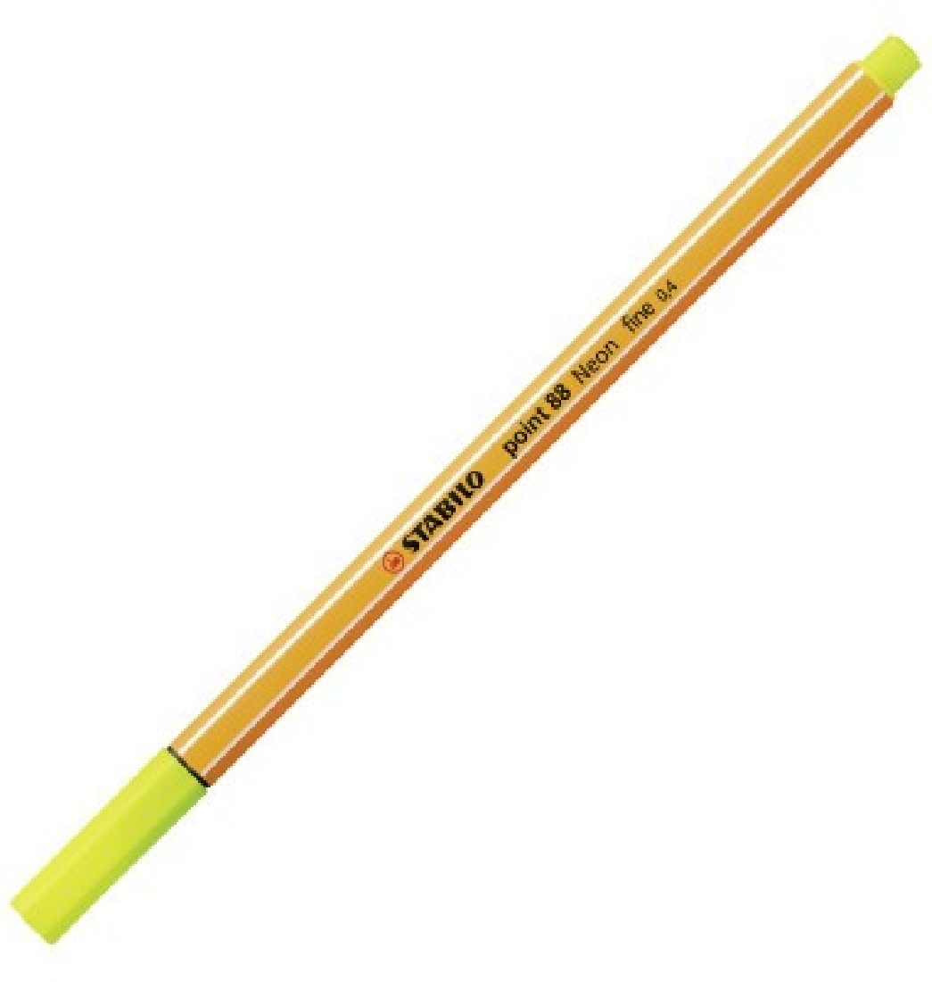 Μαρκαδόρος Point 88/024  Neon Yellow  Stabilo