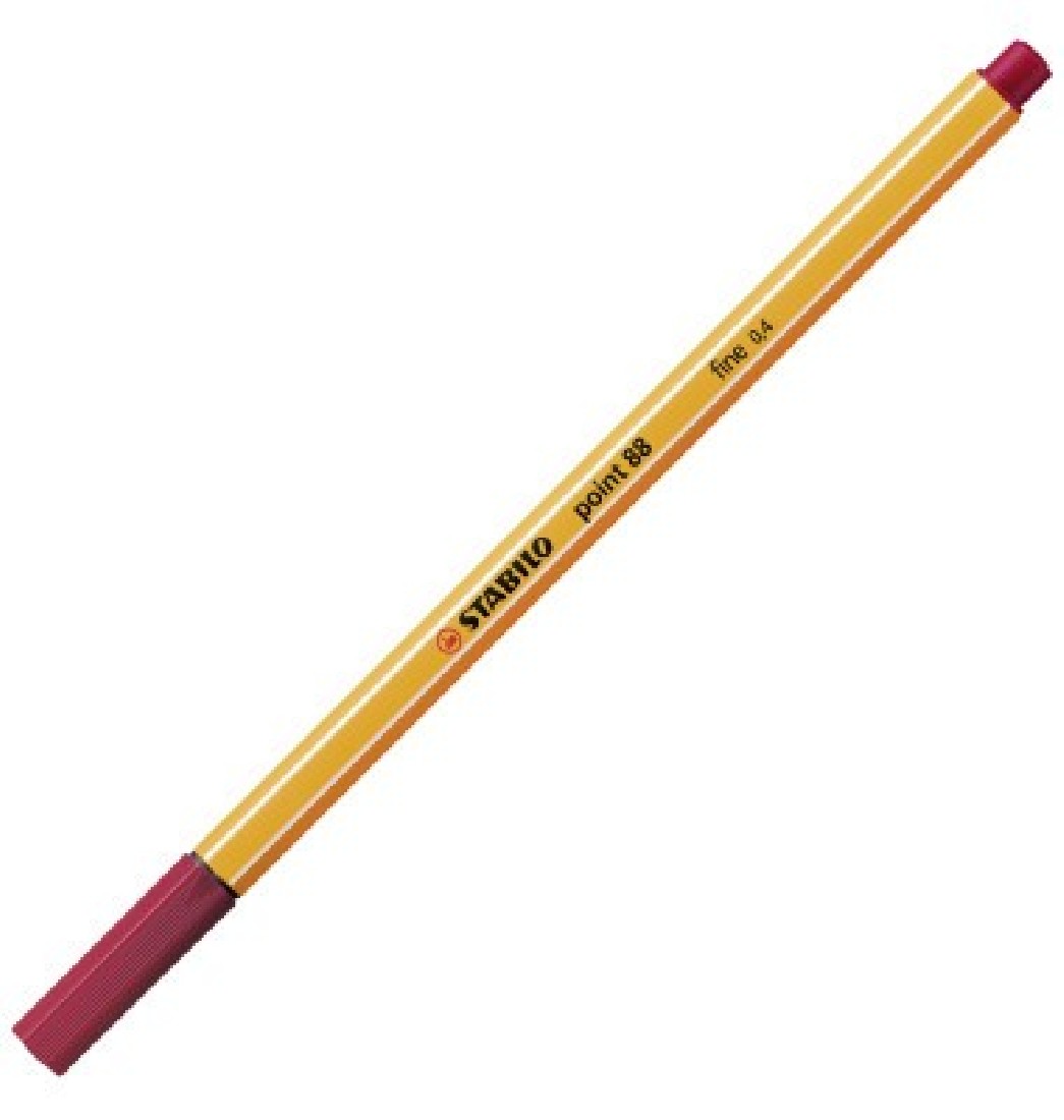 Μαρκαδόρος Point 88/50 Dark Red Stabilo.