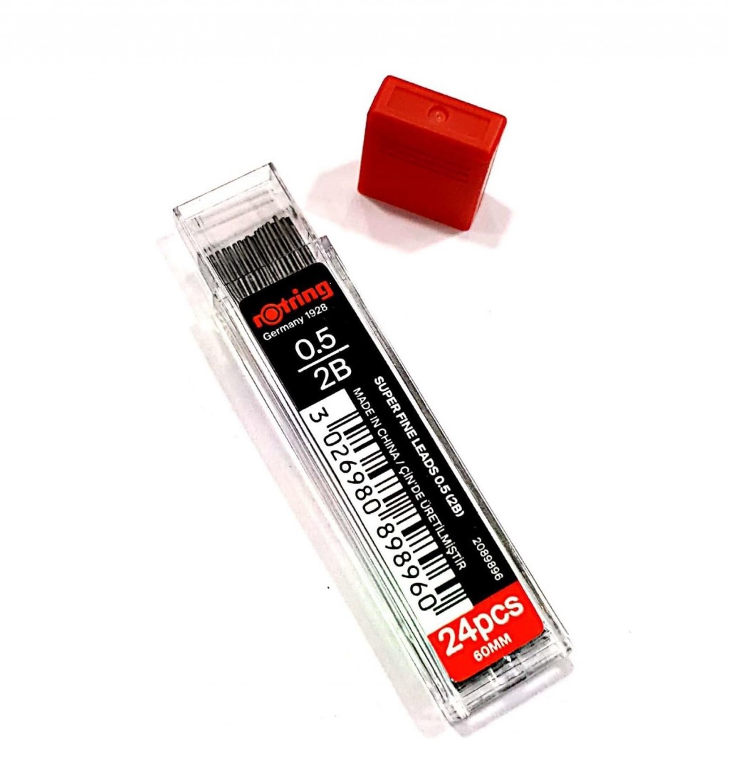 Rotring super fine leads 2B 0,5mm 24pcs 2089896