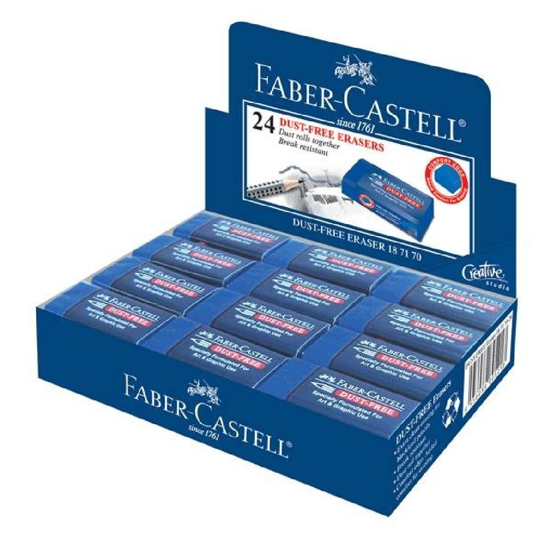 Γόμα Dust Free Blue 187170  Faber Castell