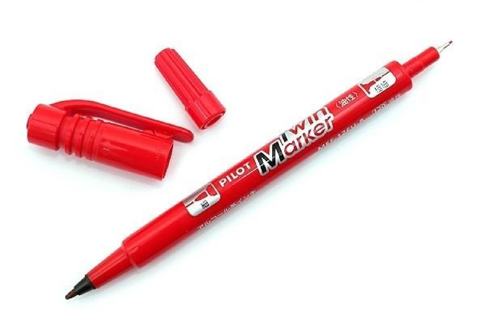 Μαρκαδόρος Twin Marker Ανεξίτηλος Red Pilot
