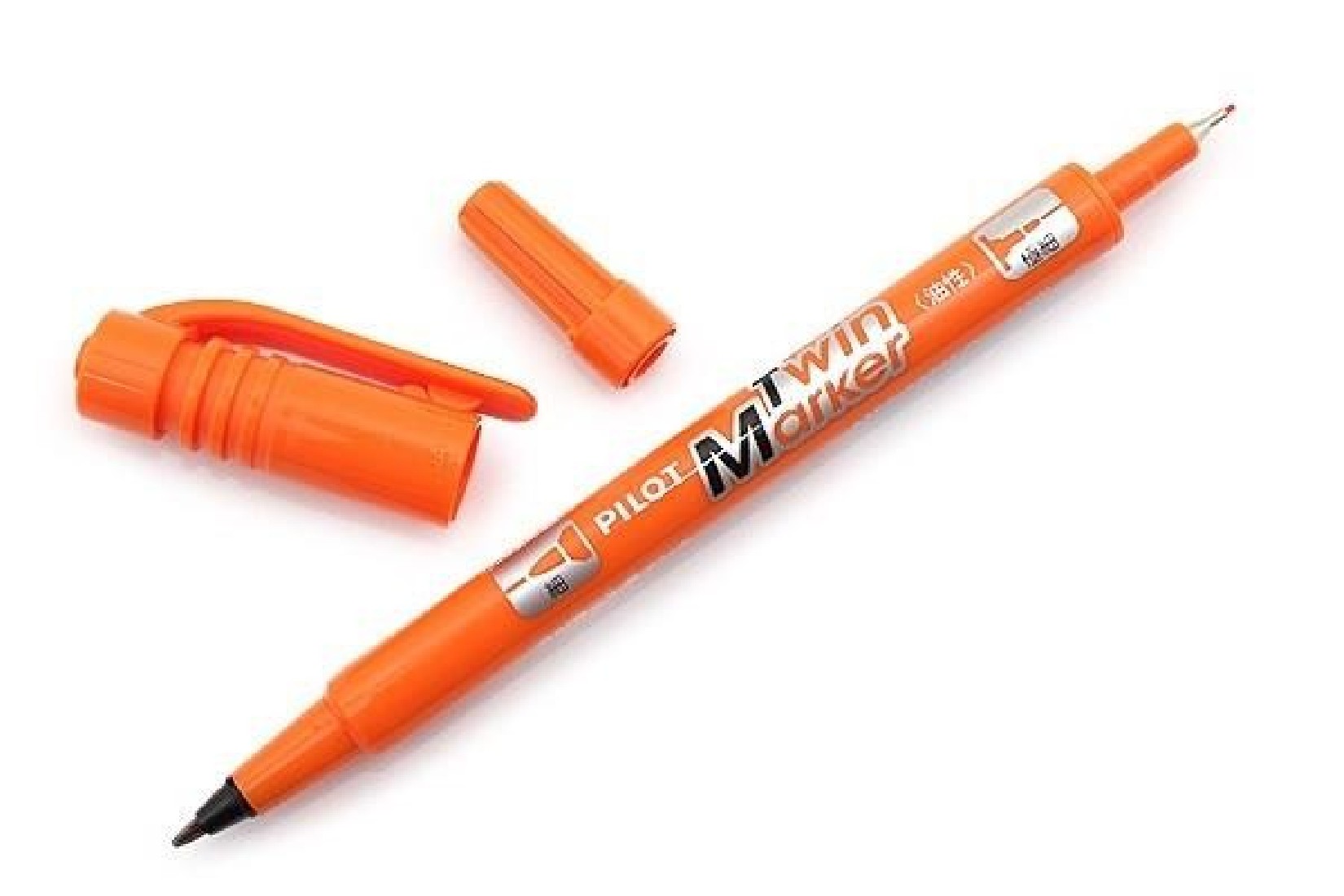 Μαρκαδόρος Twin Marker Ανεξίτηλος Πορτοκαλί Pilot