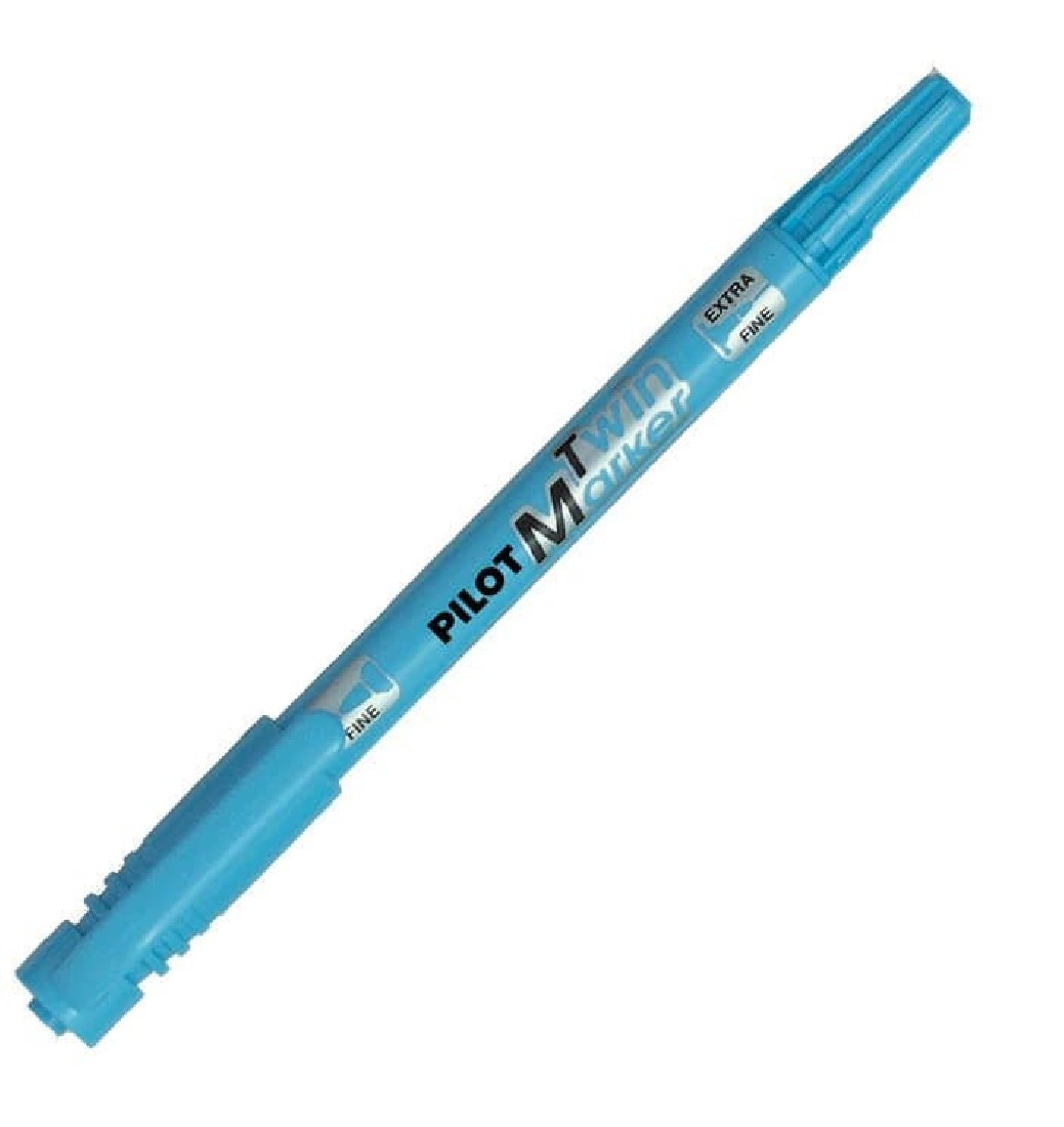 Μαρκαδόρος Ανεξίτηλος Marker Twin Σιέλ Pilot