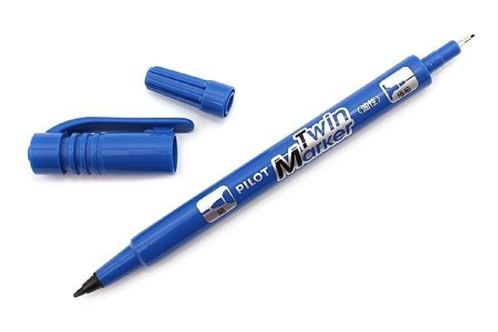 Μαρκαδόρος Twin Marker Ανεξίτηλος Μπλέ Pilot