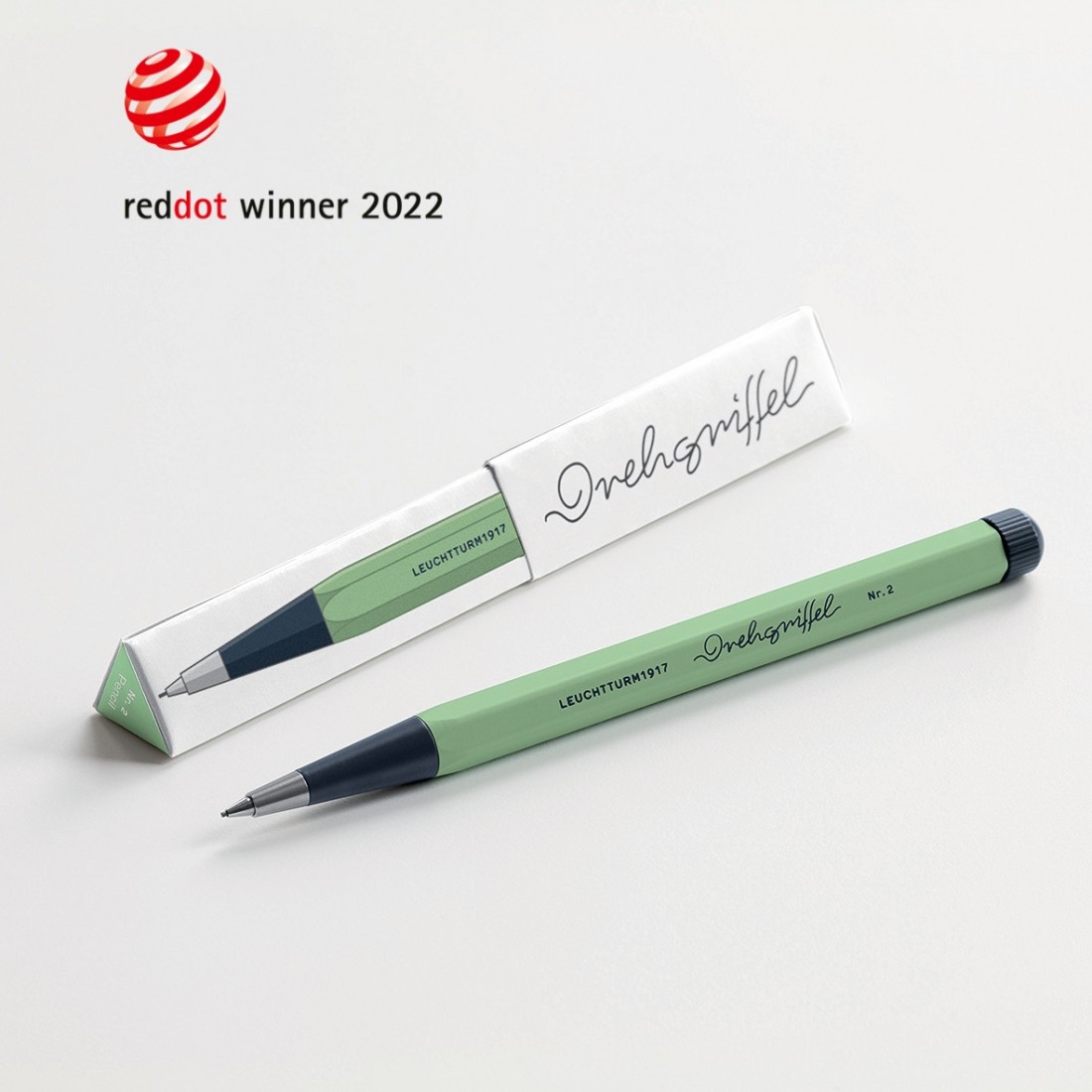 Leuchtturm 1917 mechanical pencil Sage,  Drehgriffel Nr. 2