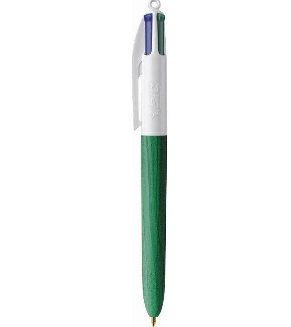 Στυλό 4 Χρωμάτων Wood Style Green Bic