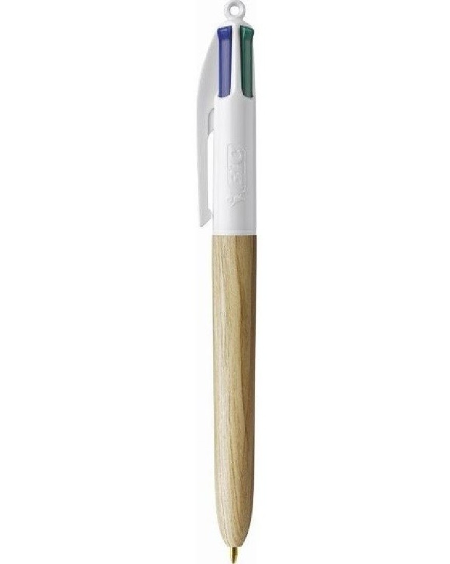 Στυλό 4 Χρωμάτων Wood Style Brown Bic
