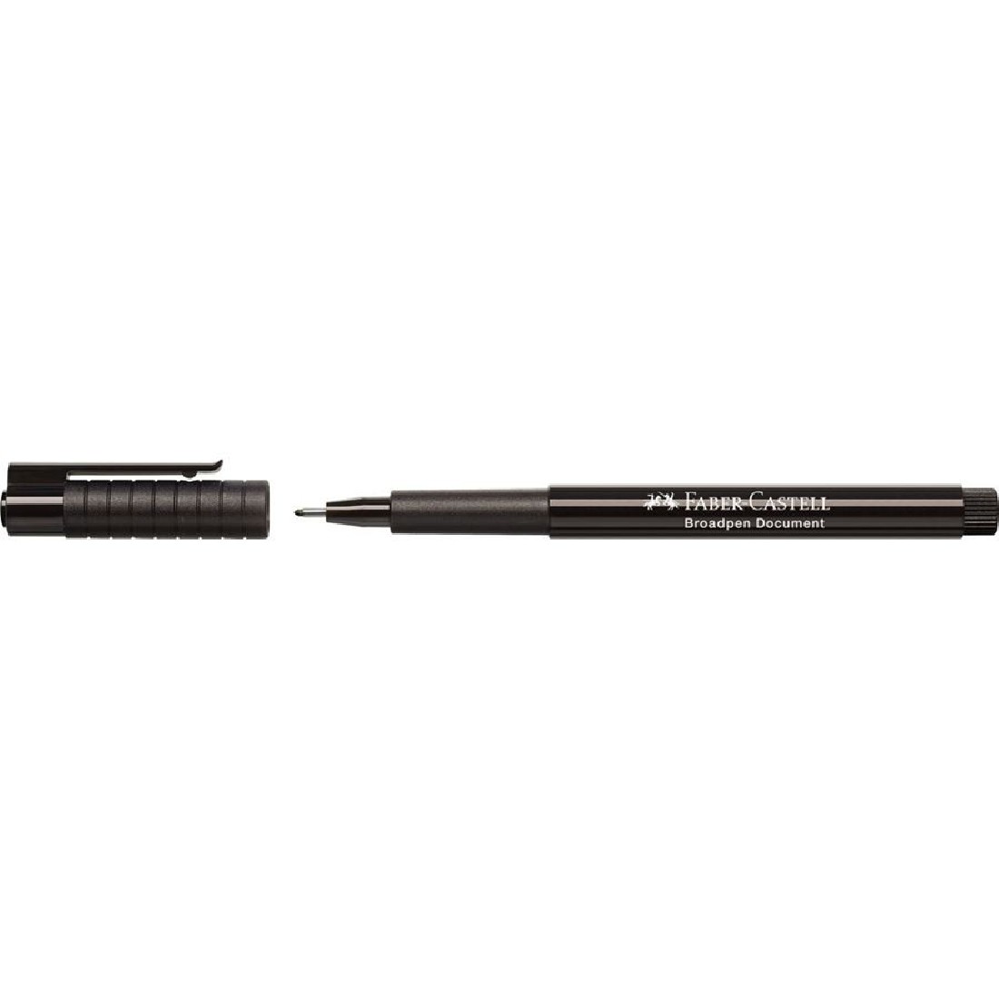 Μαρκαδόρος Fineliner Broadpen Document Μαύρος 155499 0.8mm Faber Castell