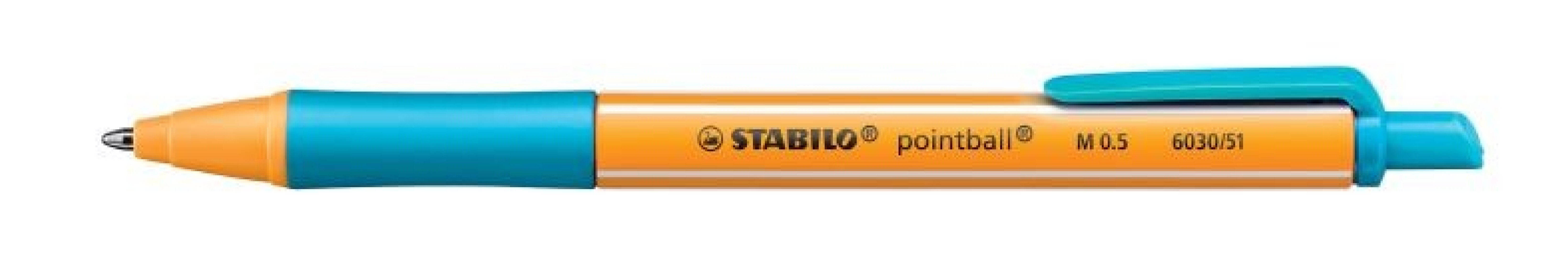 Στυλό Διαρκείας Pointball Τιρκουάζ 6030/51  Stabilo.