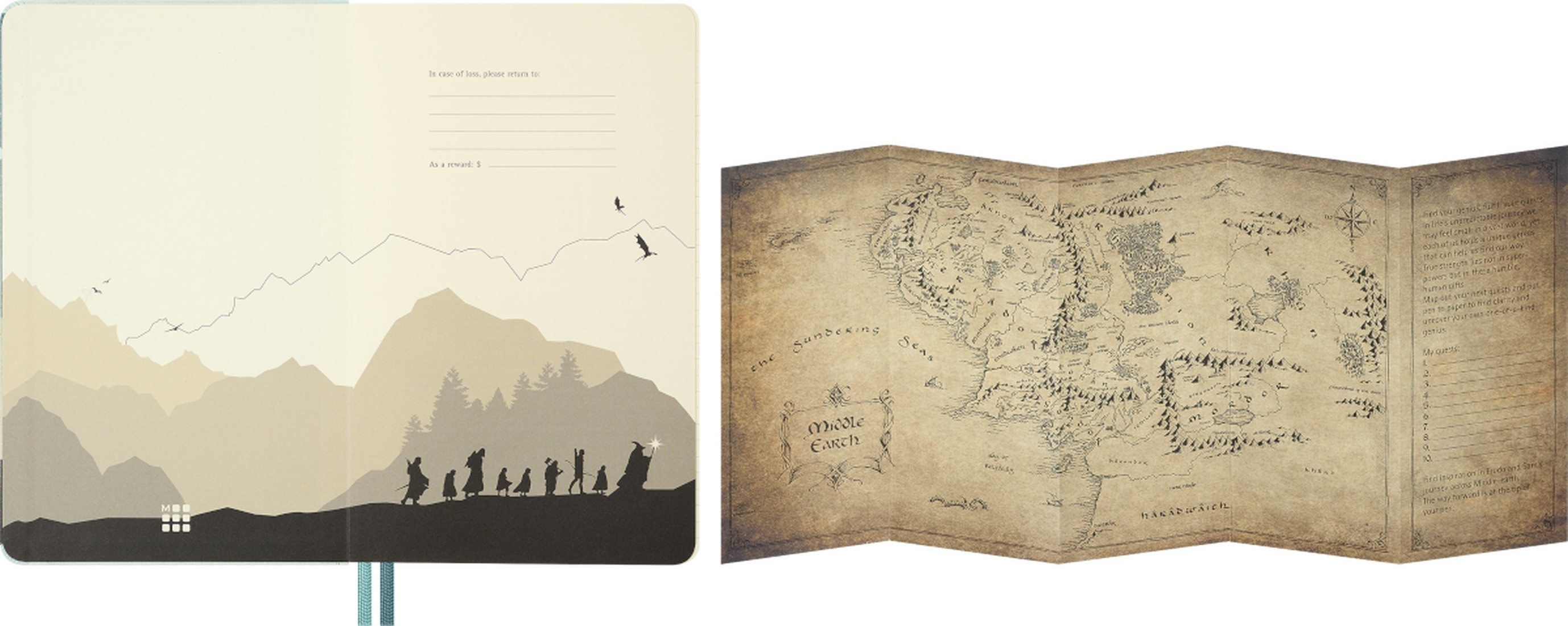 Moleskine The Lord of The Rings Notebook Large, Lined, Hard Cover