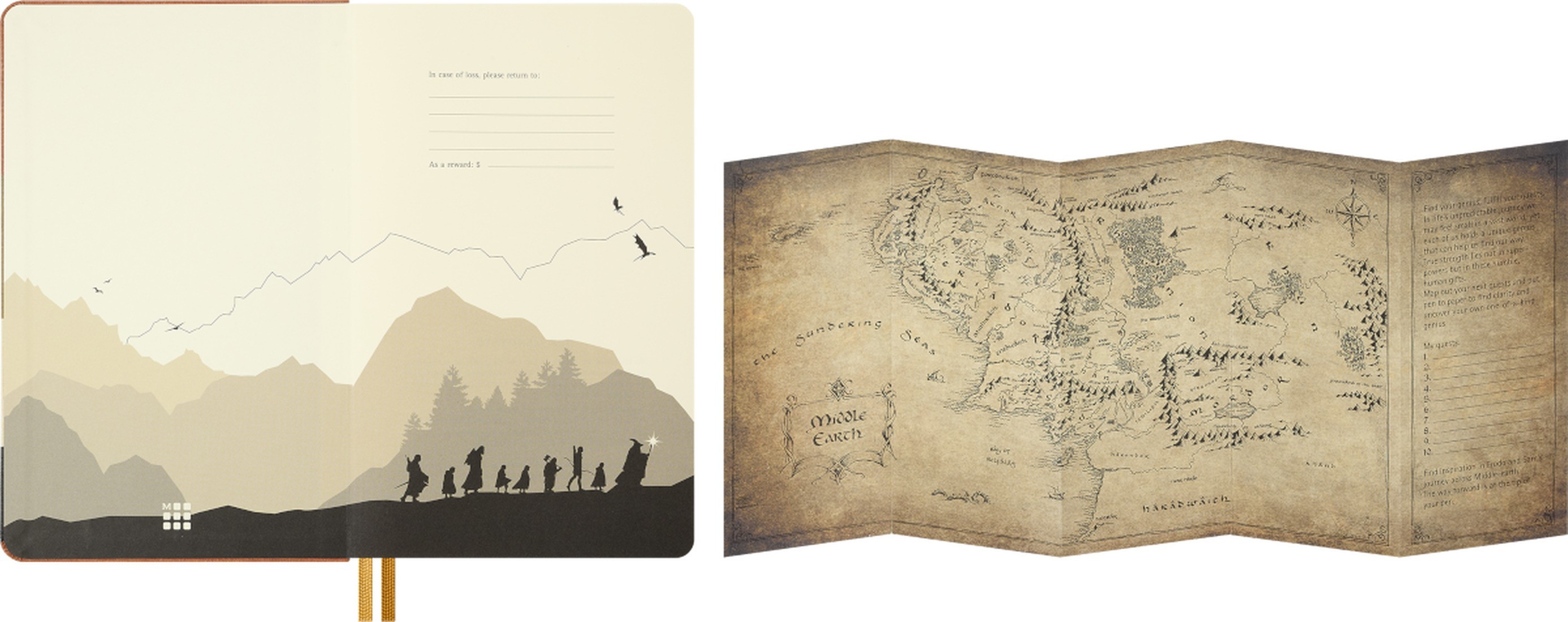 Moleskine The Lord of The Rings Gandalf Notebook Large, Lined Hard Cover