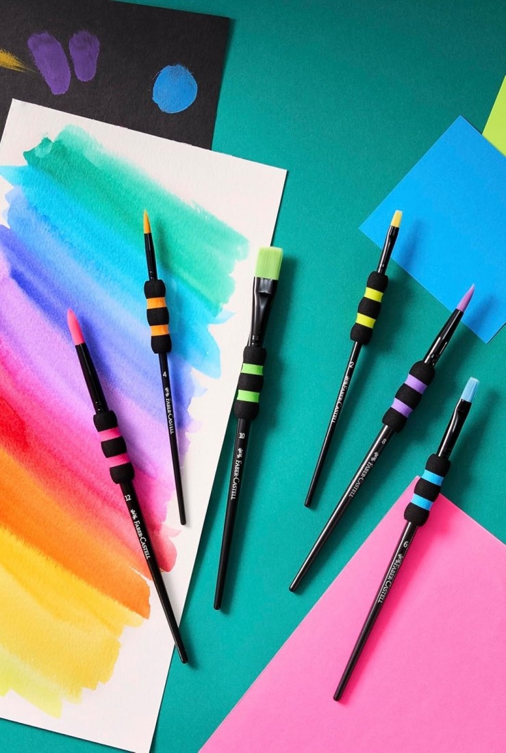 Faber Castell soft touch 6 πινέλα ζωγραφικής 481622
