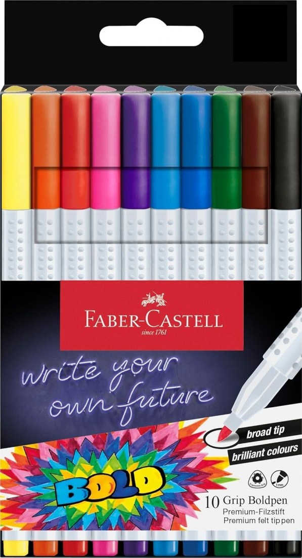 Faber Castell 10 grip boldpen premium μαρκαδόροι 155317