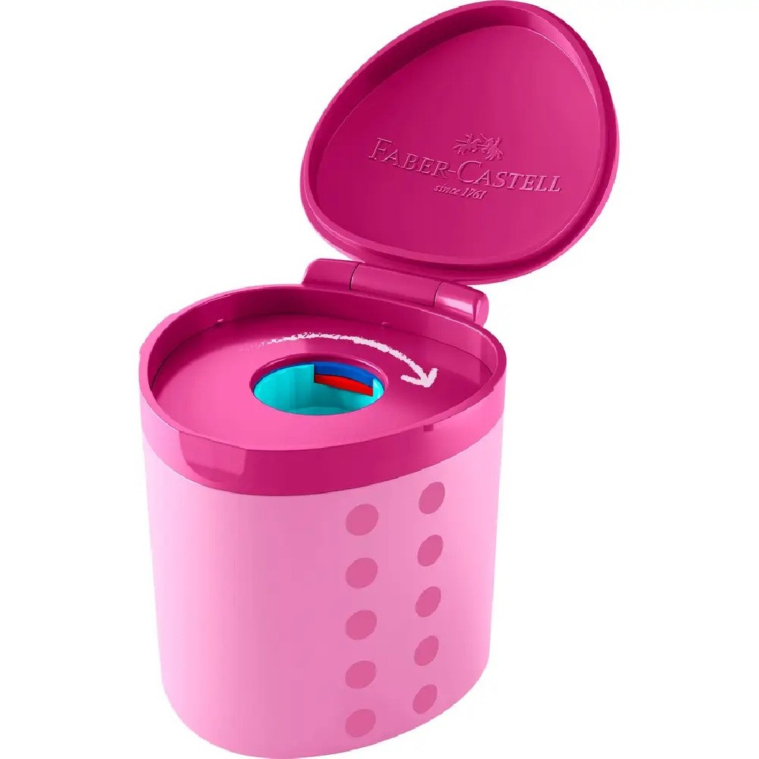 Faber Castell ξύστρα grippy pink για χοντρά μολύβια 181795