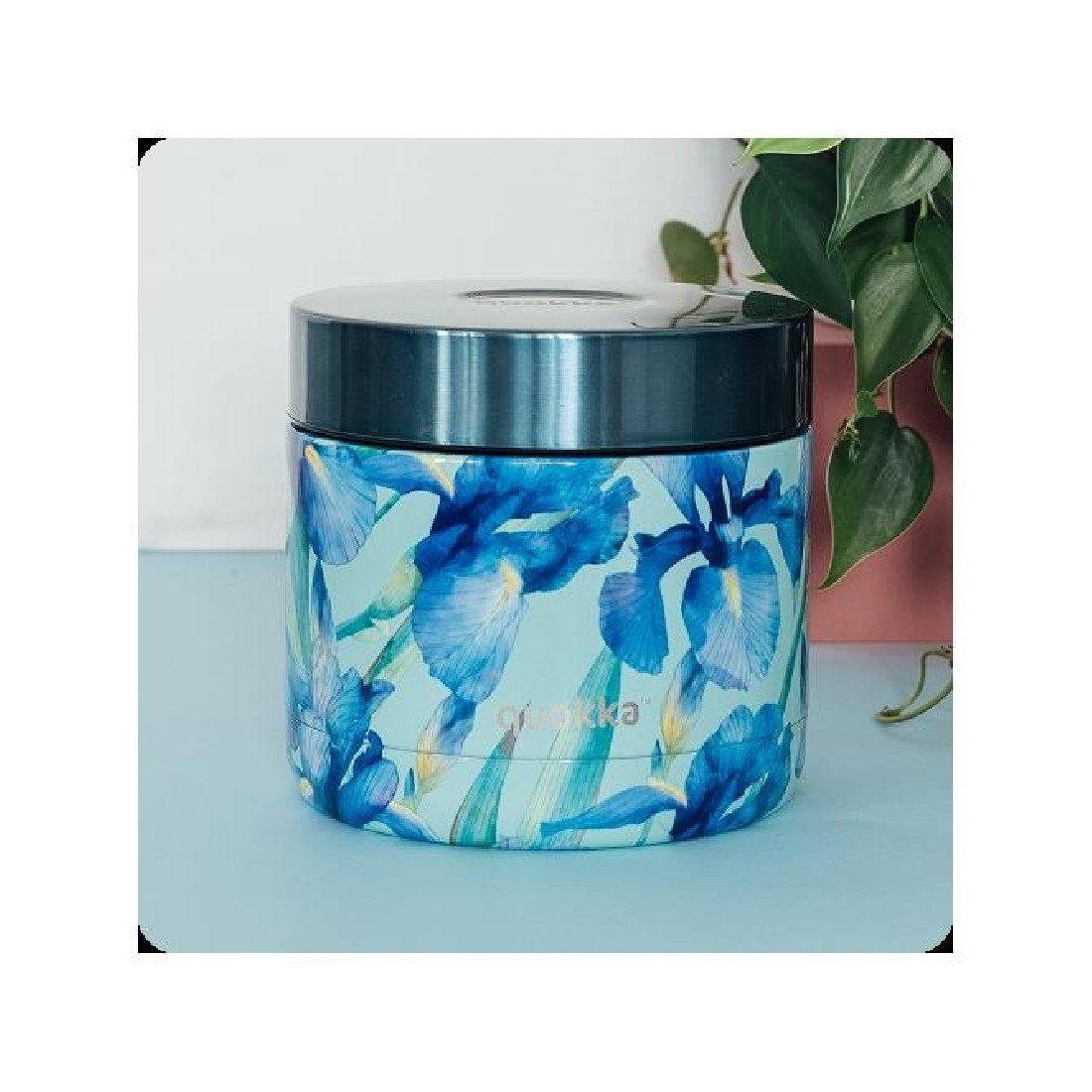 Δοχείο Φαγητού Θερμός 600ml Whim Blue Irises 41118 Quokka