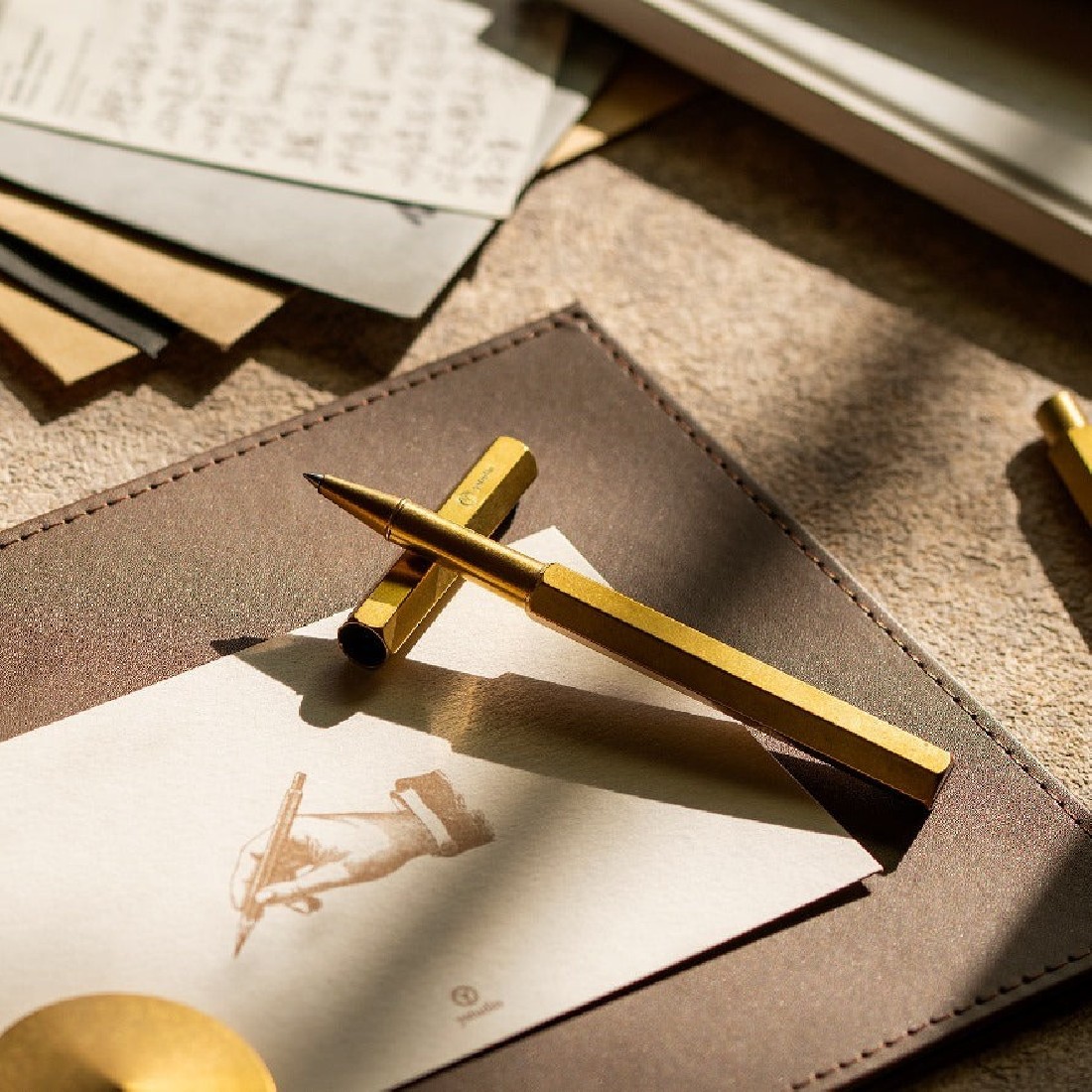YSTUDIO brass classic revolve rollerball