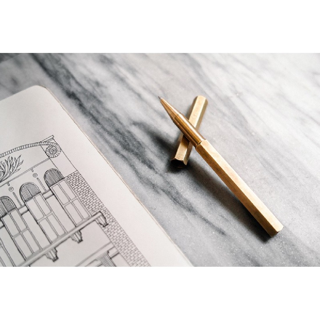YSTUDIO brass classic revolve rollerball