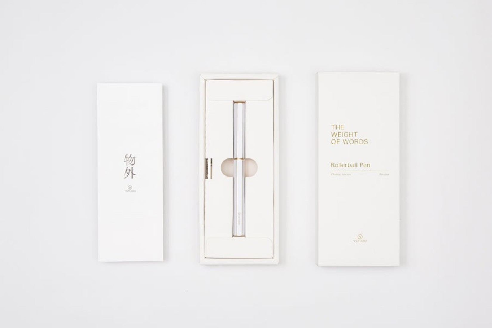 YSTUDIO classic revolve rollerball white