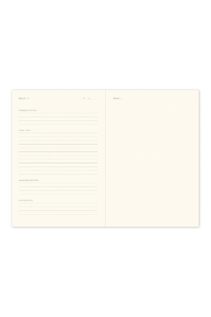 Adbook σημειωματάριο ριγέ 14χ21εκ. Focus and Flow, ΣΜ-3724