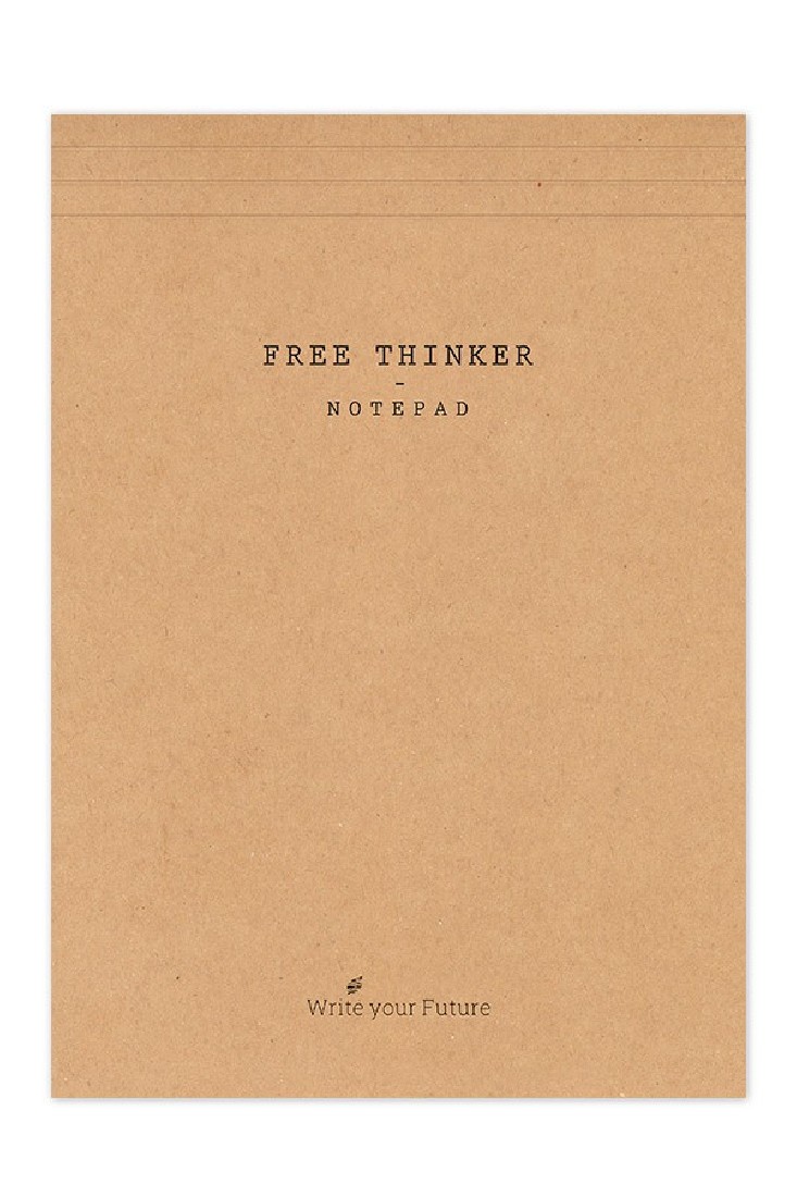 Adbook Μπλοκ σχεδίου blank κατάλληλο για σχεδιασμό, Free Thinker A4 Notepad