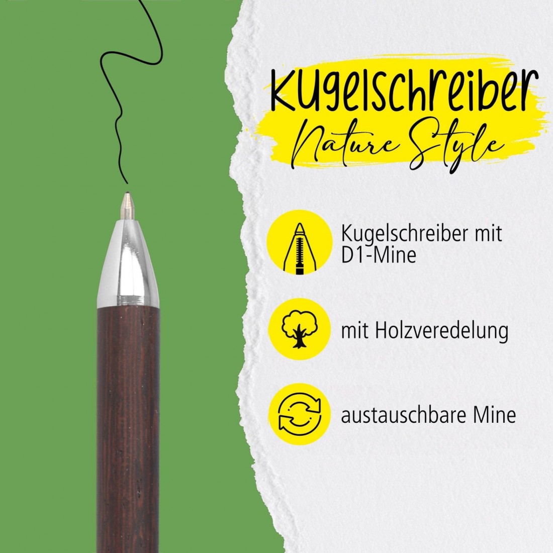 ONLINE Ballpen Nature Style Blackwood 31172