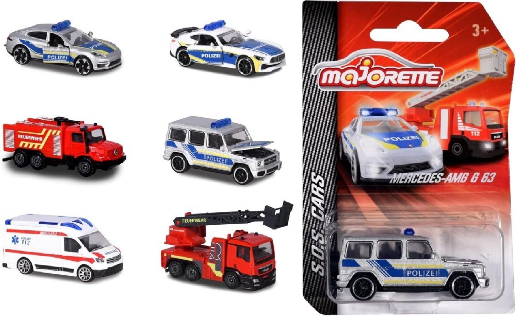 Μινιατούρα Μεταλλικό Αυτοκινητάκι SOS Cars 601015 Majorette