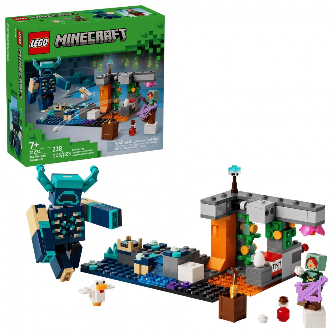 The Warden Encounter 21274 Lego Minecraft