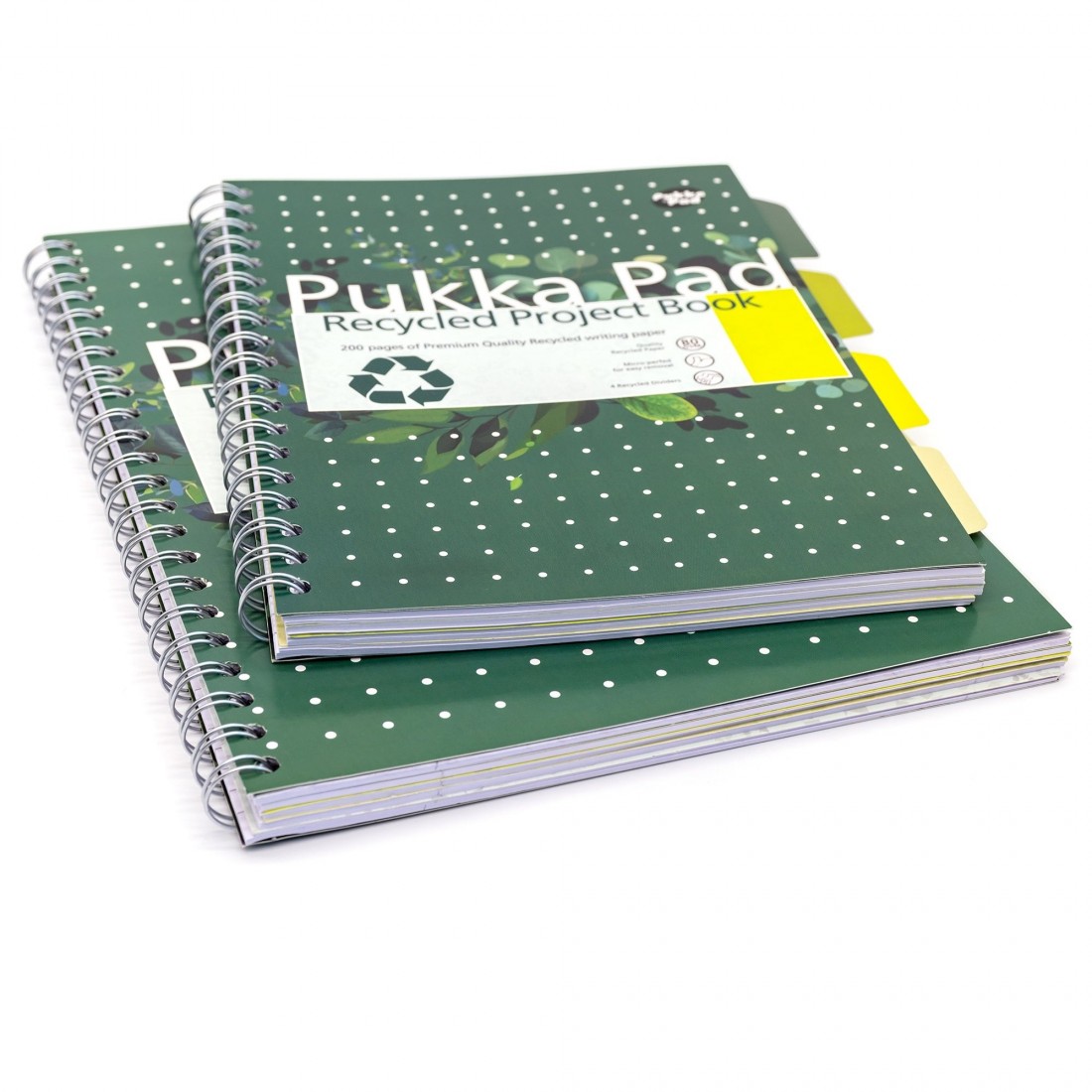 Pukka pad notebook 4 θεμάτων, πράσινο, 200 σελίδες, Β5 17χ25εκ. 6052-REC