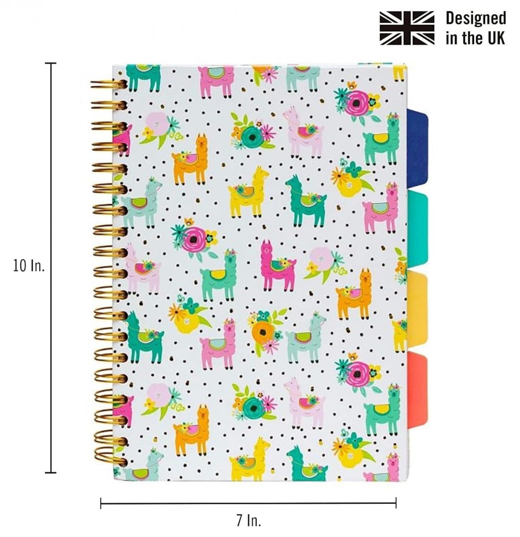 Pukka Pad notebook spiral A5 με 4 θέματα, ριγέ, Carpe Diem, 200 σελίδες, 9032(LA)