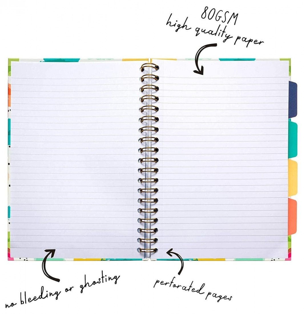 Pukka Pad notebook spiral A5 με 4 θέματα, ριγέ, Carpe Diem, 200 σελίδες, 9032(LA)