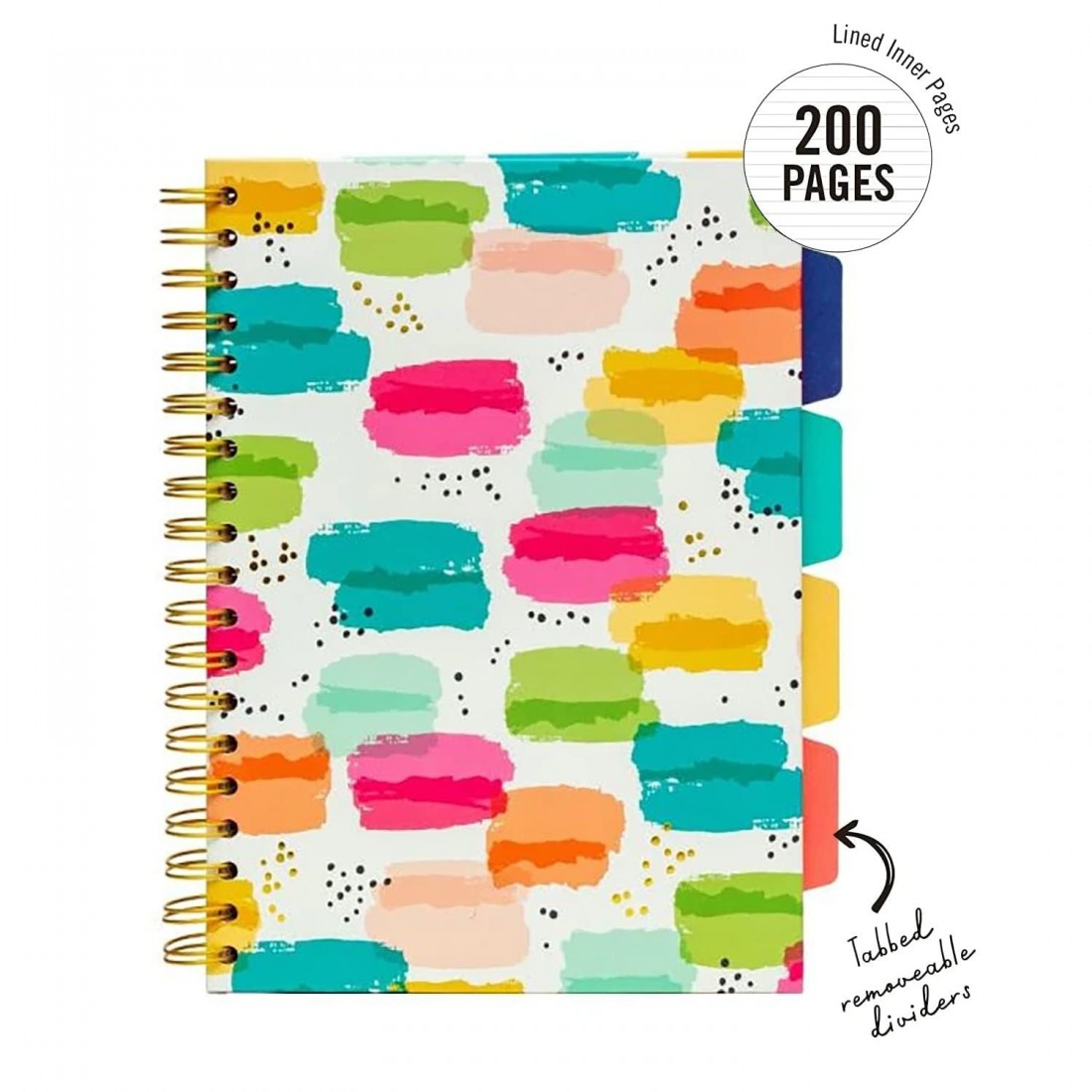 Pukka Pad notebook spiral A5 με 4 θέματα, ριγέ, Carpe Diem, 200 σελίδες, 9032(CW)