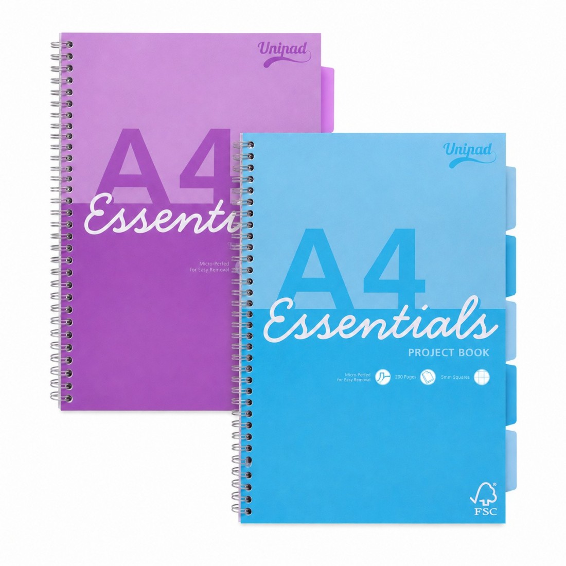 Pukka pad τετραδιο σπιραλ Α4 5 θεμάτων, Essential, 200 σελίδες, ESS-PROBA4