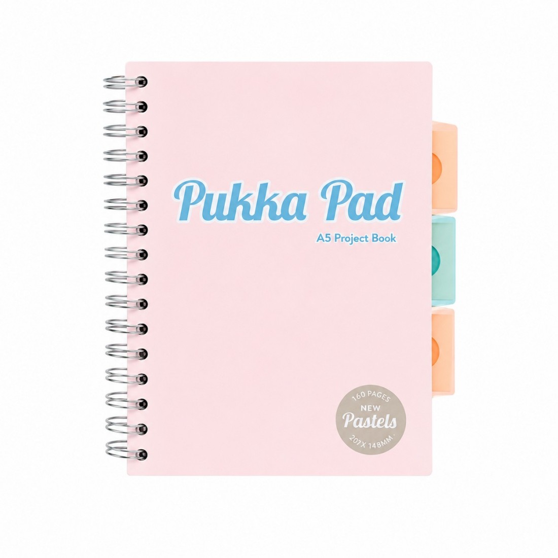 Pukka Pad τετράδιο pastel, ριγέ σπιράλ Α5, 3 θεμάτων. 200 σελίδων. 2013-PST