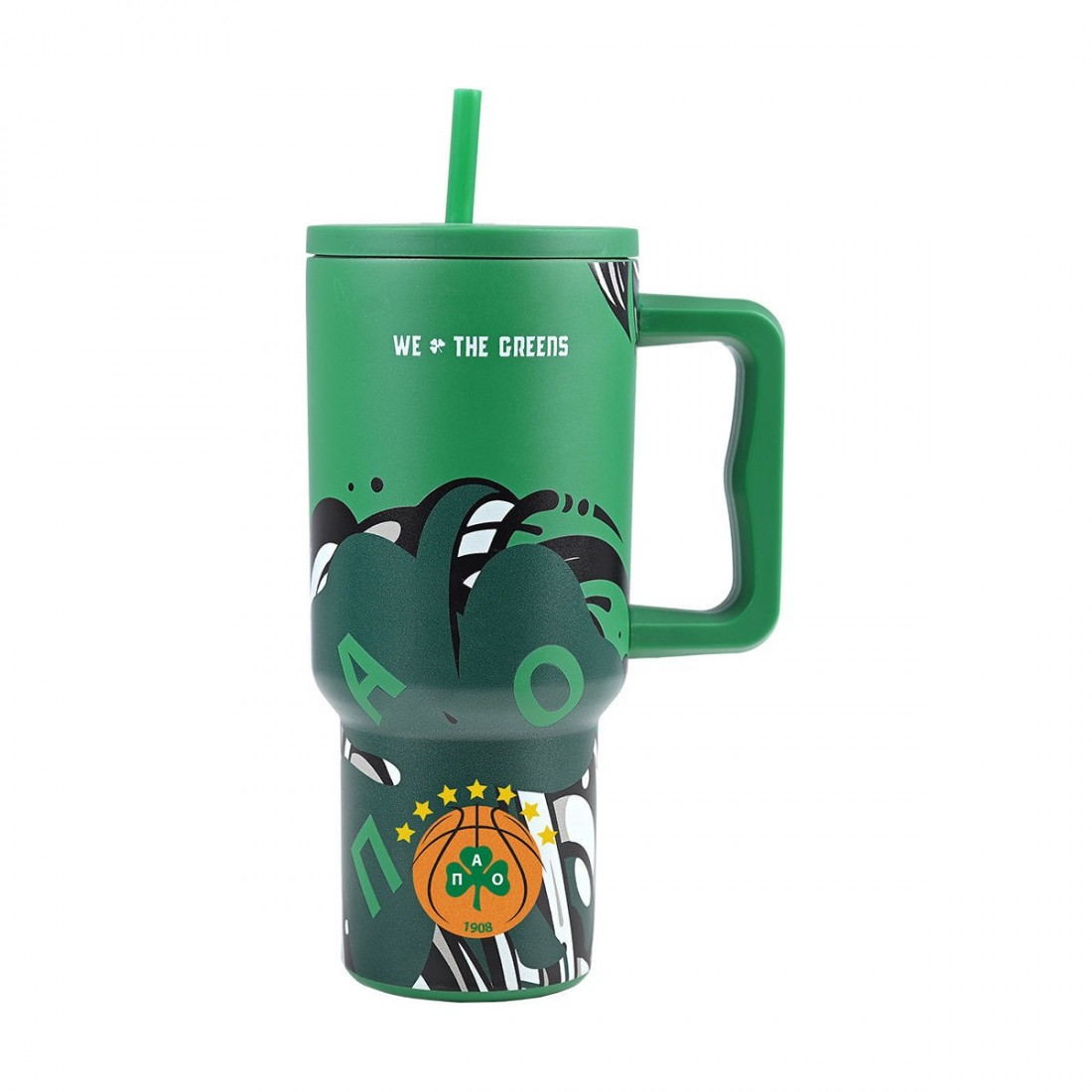 Straw Tumbler XL 900ml Panathinaikos BC 35990 Estia Home Art