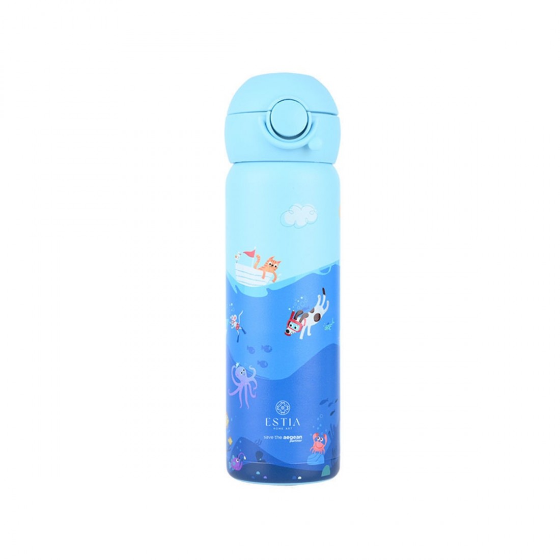 Θερμός Παιδικό Wonder Bottle 500ml Ocean Play 33101 Estia Home Art