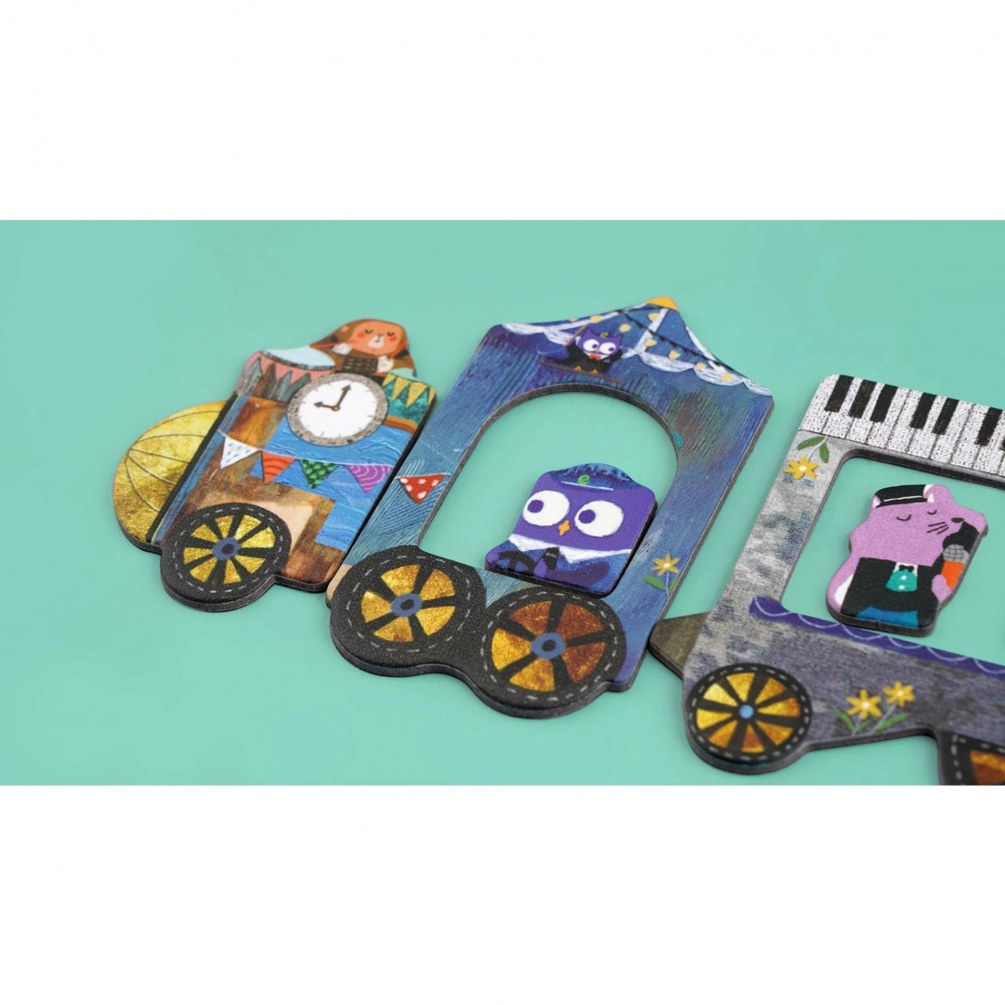Μαγνητικό puzzle Trains 00115 Mier Edu