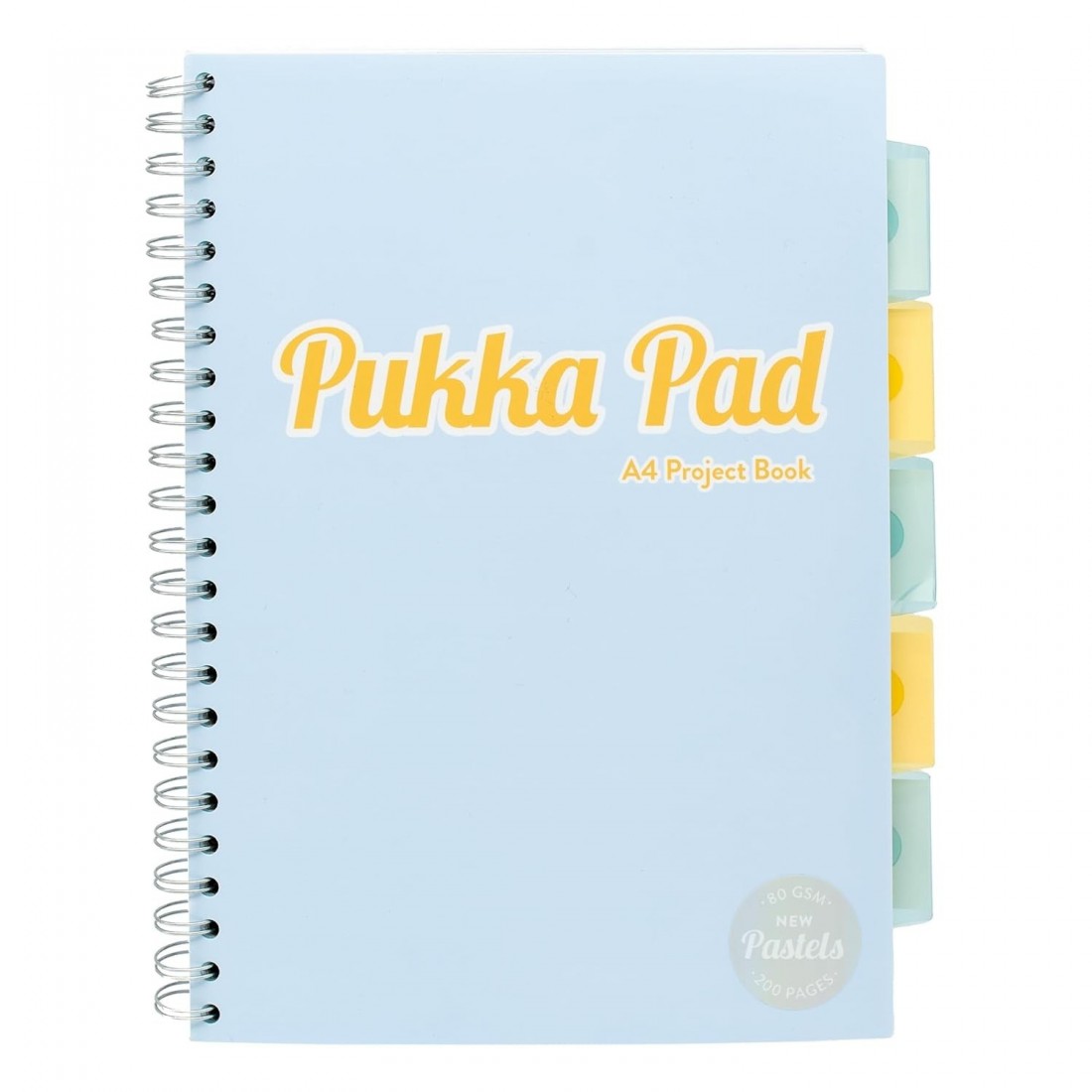 Pukka Pad τετράδιο σπιράλ ριγέ Α4 5 Θεμάτων  παστέλ, 200 σελίδων,  2012-PST