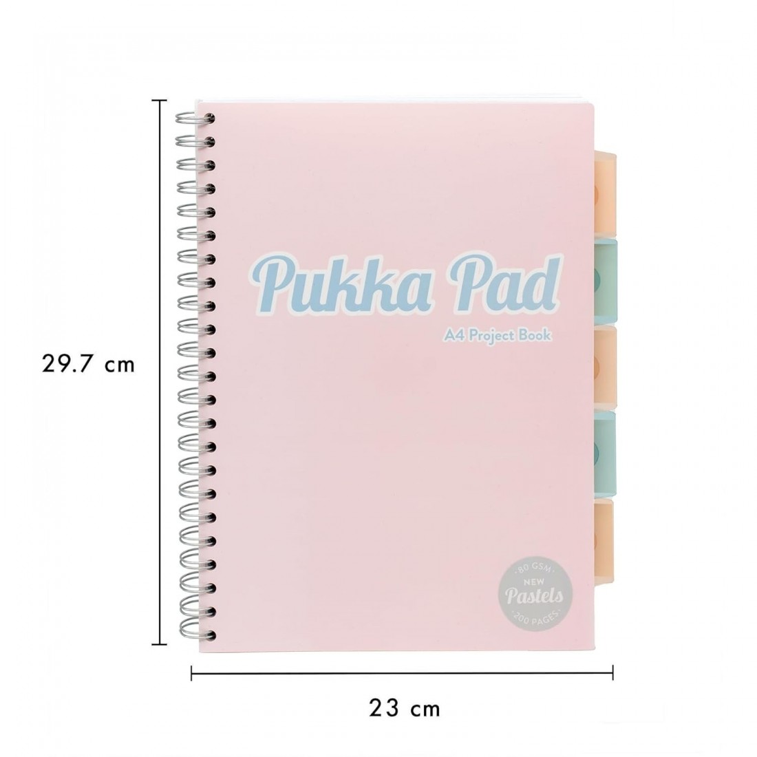 Pukka Pad τετράδιο σπιράλ ριγέ Α4 5 Θεμάτων  παστέλ, 200 σελίδων,  2012-PST