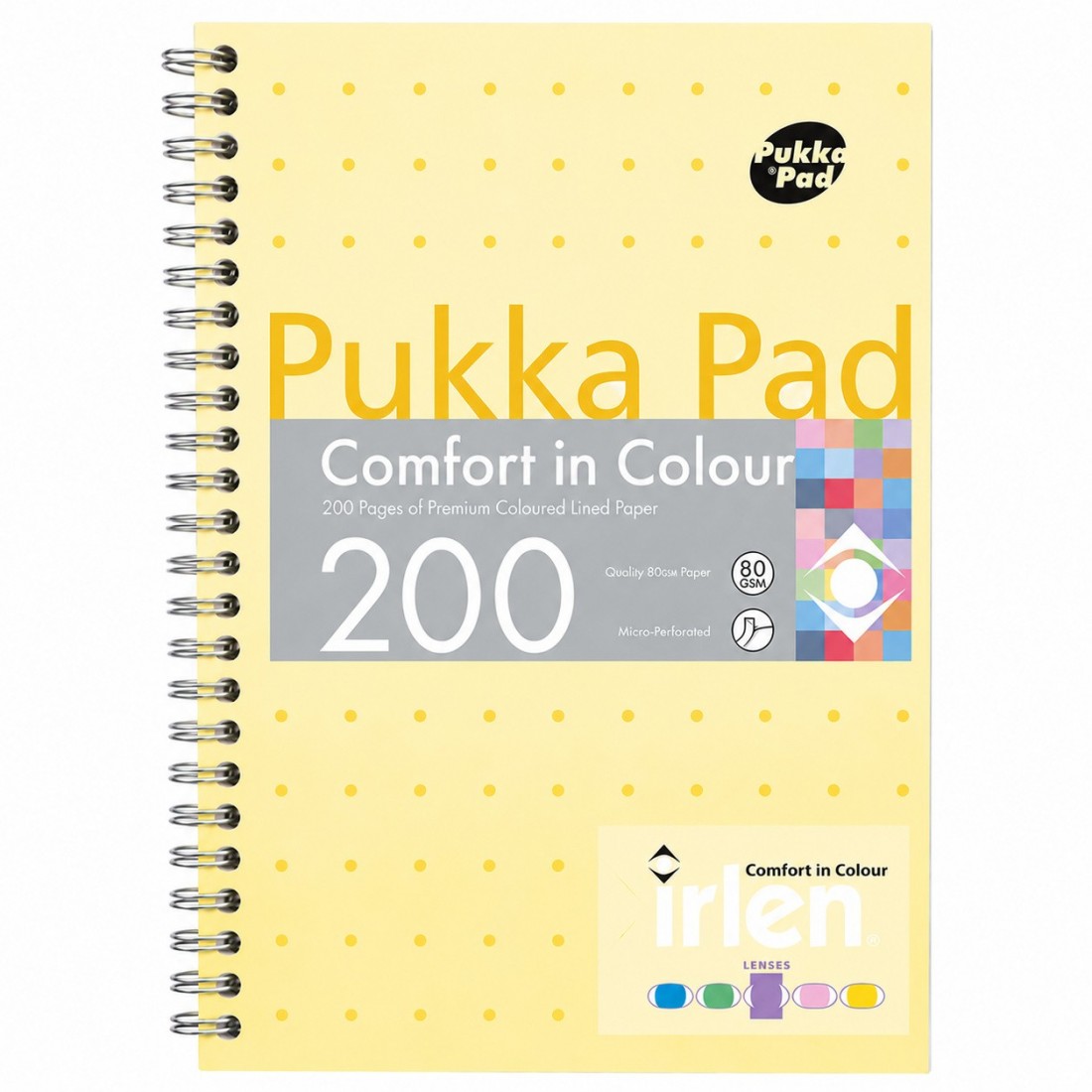 Pukka Pad τετράδιο σπιράλ κίτρινο ριγέ A5  με 200 σελίδες 80gr IRLJOTA5