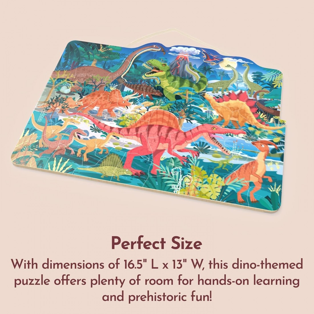 Ξύλινο μαγνητικό puzzle δεινοσαύρων SP6004 Speedy Monkey