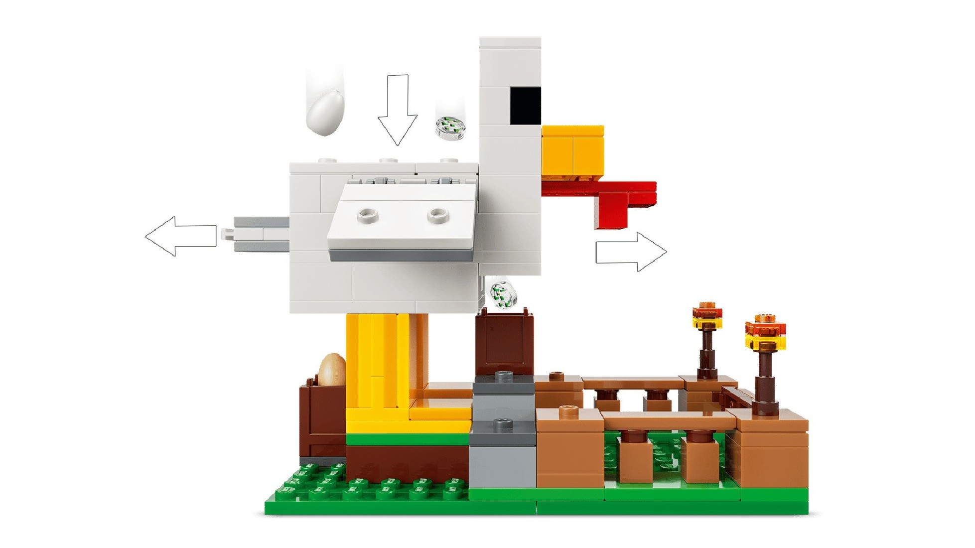 Chicken Farm 21585 Lego Minecraft