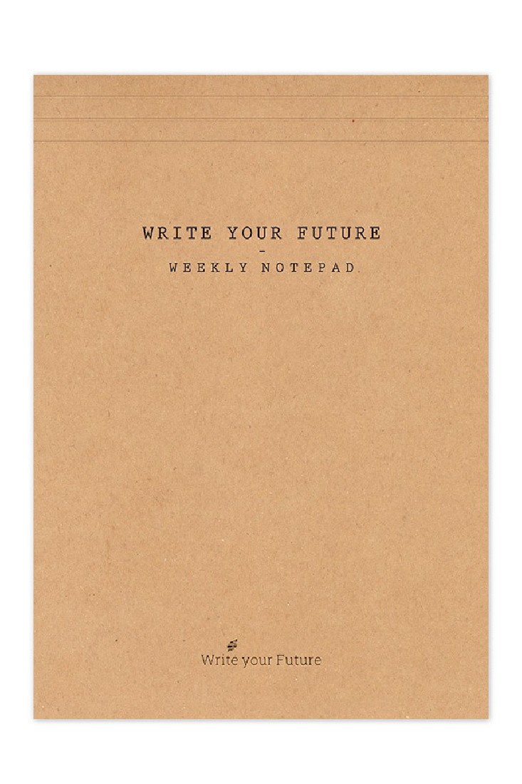 Adbook weekly notepad A4 21x29cm eco friendly, write your future, ΣΜ-3422