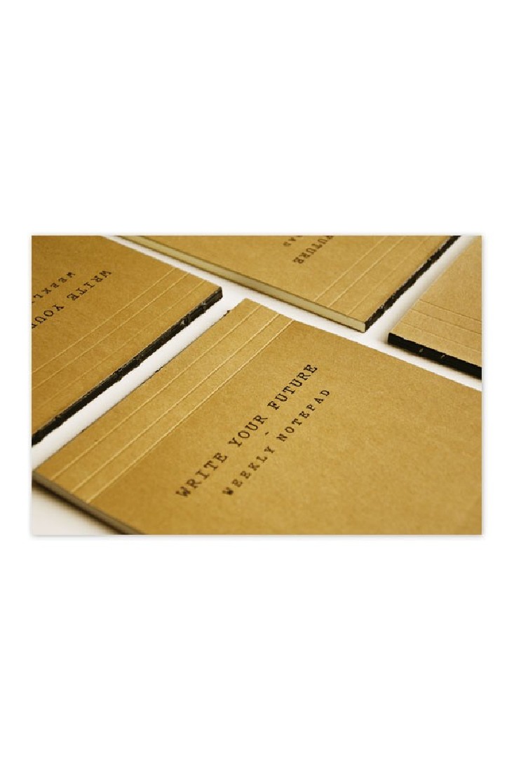 Adbook weekly notepad A4 21x29cm eco friendly, write your future, ΣΜ-3422