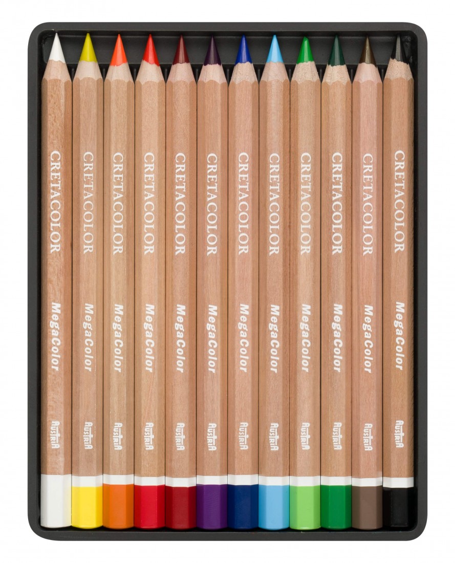 Cretacolor 12 Mega Colored Pencils Set 29012