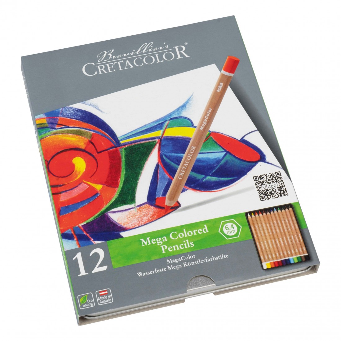 Cretacolor 12 Mega Colored Pencils Set 29012