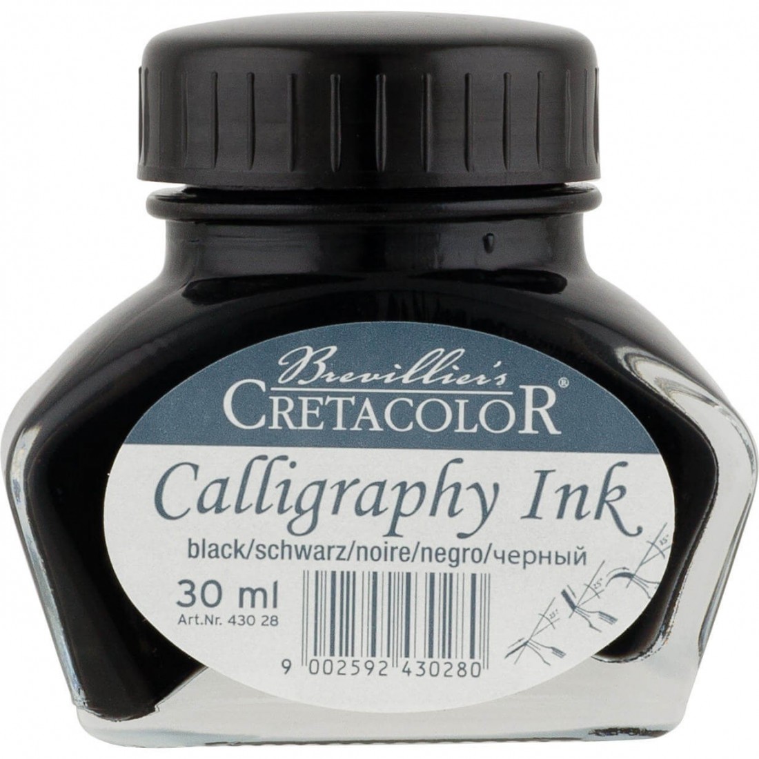 Cretacolor calligraphy ink black 30ml 43028